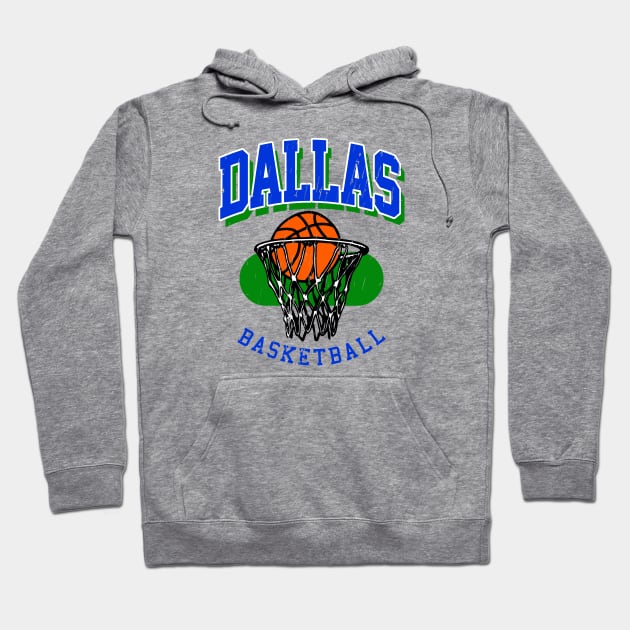 Vintage Dallas Basketball Hoodie by funandgames